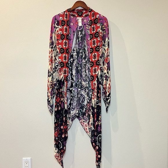 Floral Multicolor Women's Sweater?shawl - Picture 9 of 11